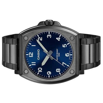 Orologio da uomo Casio Standard Analog Black Ion Plated Stainless Steel Blue Dial Quartz MTP-E730B-2AV