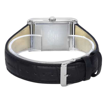Orologio Casio standard analogico cinturino in pelle fasi lunari quadrante argento quarzo MTP-M105L-7A unisex