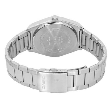 Orologio da uomo Casio analogico standard in acciaio inossidabile con fasi lunari quadrante blu al quarzo MTP-M300D-2A