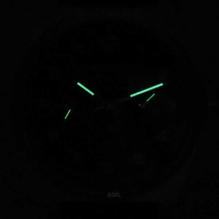 Orologio da uomo Casio standard analogico con fasi lunari quadrante nero con cinturino in pelle al quarzo MTP-M300L-1A MTPM300L-