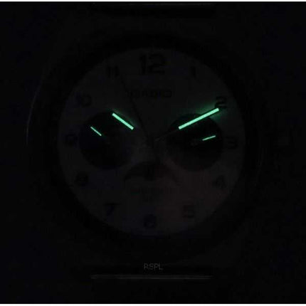 Orologio da uomo Casio standard analogico con fasi lunari quadrante bianco al quarzo MTP-M300M-7A