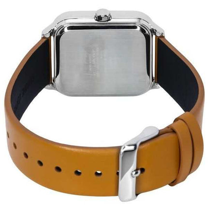 Orologio da uomo Casio standard analogico con fasi lunari cinturino in pelle quadrante nero al quarzo MTP-M305L-1A