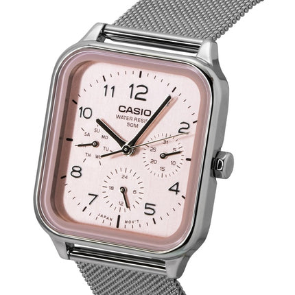 Orologio da uomo Casio Standard Analogico in acciaio inossidabile con quadrante color salmone al quarzo MTP-M306M-4AV