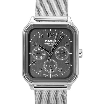 Orologio da uomo Casio Standard Analogico in acciaio inossidabile con quadrante grigio al quarzo MTP-M306M-8AV