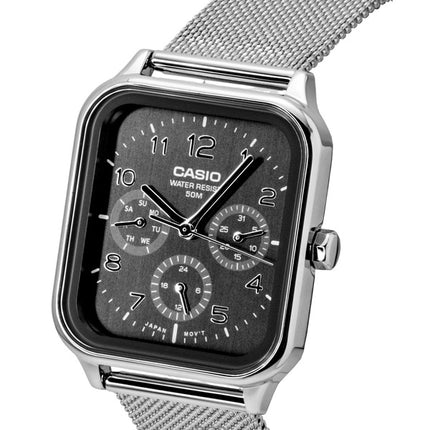 Orologio da uomo Casio Standard Analogico in acciaio inossidabile con quadrante grigio al quarzo MTP-M306M-8AV