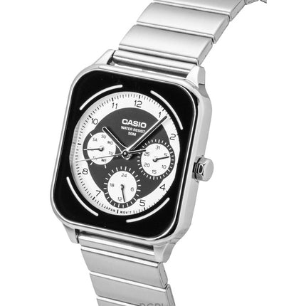 Orologio da uomo Casio Standard Analogico in acciaio inossidabile con quadrante bianco e nero al quarzo MTP-M307D-1BV