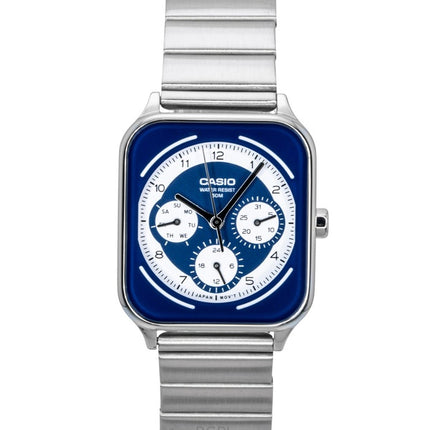 Orologio da uomo Casio Standard Analogico in acciaio inossidabile con quadrante blu e bianco al quarzo MTP-M307D-2BV