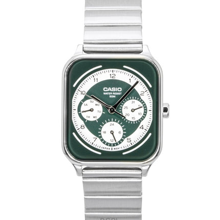 Orologio da uomo Casio Standard Analogico in acciaio inossidabile con quadrante verde e bianco al quarzo MTP-M307D-3BV