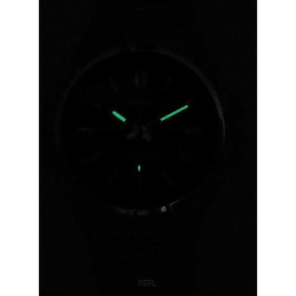 Orologio da uomo Casio standard analogico in acciaio inossidabile con quadrante nero ad energia solare MTP-RS100D-1A