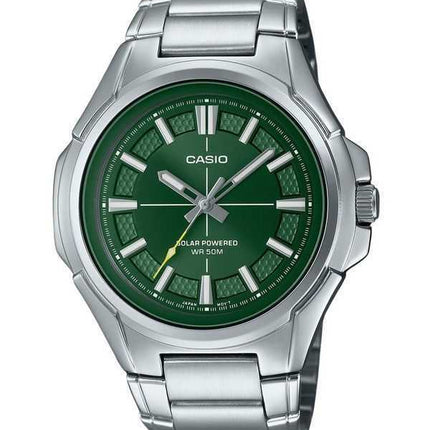 Orologio Casio Standard Analogico Acciaio Inossidabile Quadrante Verde Solare MTP-RS100D-3AV Uomo