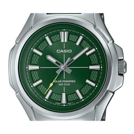 Orologio Casio Standard Analogico Acciaio Inossidabile Quadrante Verde Solare MTP-RS100D-3AV Uomo