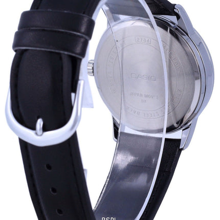 Orologio da uomo Casio quadrante nero in acciaio inossidabile analogico al quarzo MTP-V002L-1B3 MTPV002L-1
