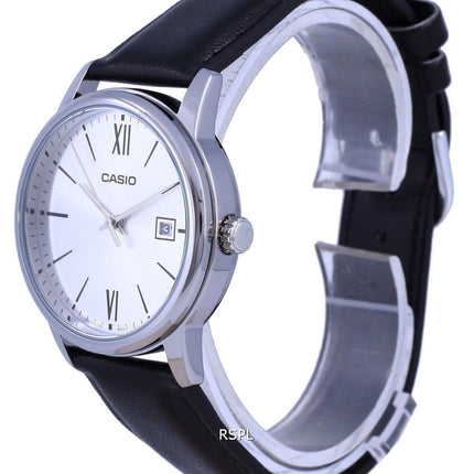 Orologio da uomo Casio con quadrante argento in acciaio inossidabile analogico al quarzo MTP-V002L-7B3 MTPV002L-7