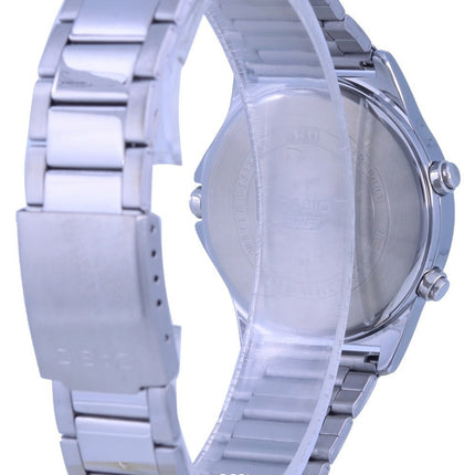 Orologio da uomo Casio analogico digitale quadrante nero in acciaio inossidabile MTP-VC01D-1E MTPVC01D-1