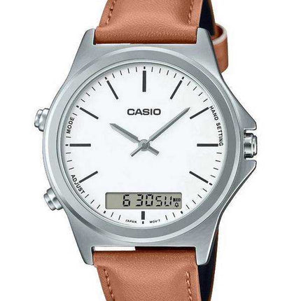 Orologio da uomo Casio analogico digitale con cinturino in pelle MTP-VC01L-7E MTPVC01L-7