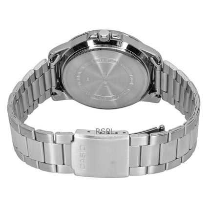 Orologio da uomo Casio Enticer analogico in acciaio inossidabile con quadrante blu al quarzo MTP-VD01D-2BV