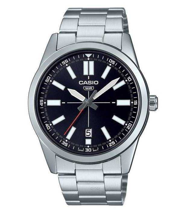 Orologio da uomo Casio Classic analogico quadrante nero MTP-VD02D-1E MTPVD02D-1