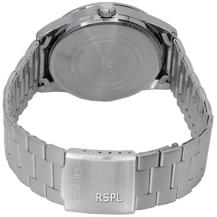 Orologio da uomo Casio analogico in acciaio inossidabile con quadrante argentato al quarzo MTP-VD03D-7A MTPVD03D-7