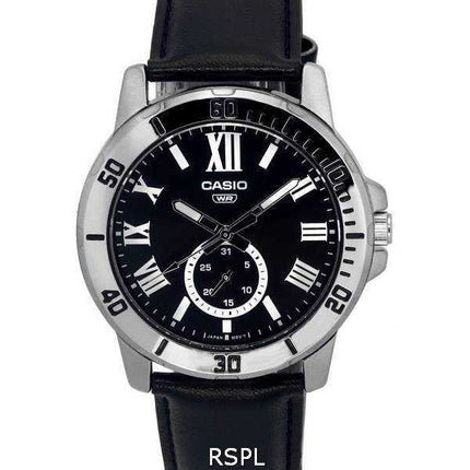 Orologio da uomo Casio analogico quadrante nero al quarzo MTP-VD200L-1B MTPVD200L-1B