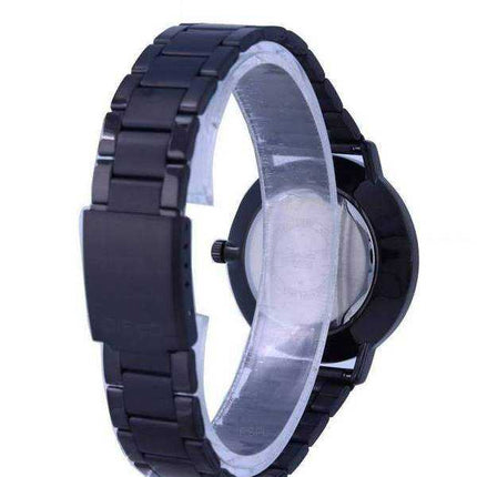Orologio da uomo Casio quadrante nero in acciaio inossidabile analogico MTP-VT01B-1B MTPVT01B-1