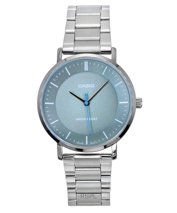 Orologio da uomo Casio Standard Analogico in acciaio inossidabile con quadrante grigio al quarzo MTP-VT04D-8E