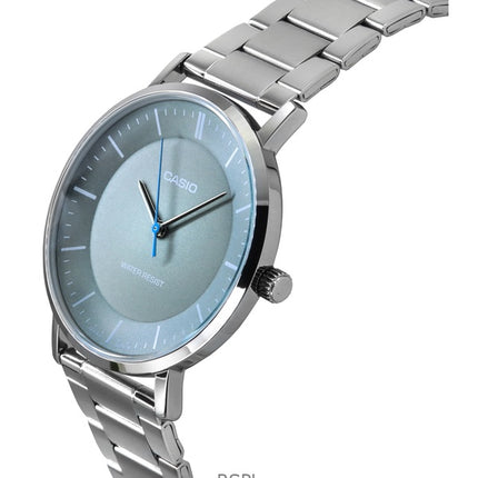 Orologio da uomo Casio Standard Analogico in acciaio inossidabile con quadrante grigio al quarzo MTP-VT04D-8E