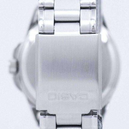 Orologio da uomo Casio al quarzo analogico quadrante nero in acciaio inossidabile MTP-1215A-1A2DF MTP-1215A-1A2