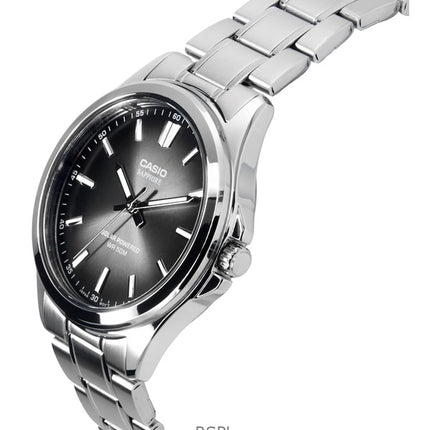Orologio Casio Standard Analogico Acciaio Inossidabile Quadrante Nero Solare MTS-RS100D-1AV Uomo