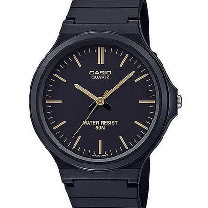 Orologio da uomo Casio Standard Analogico Cinturino in resina Quadrante nero Quarzo MW-240-1E2V