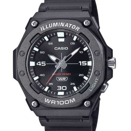 Orologio Casio Standard Analogico Cinturino in Resina Quadrante Nero Quarzo MW-620H-1AV 100M Uomo