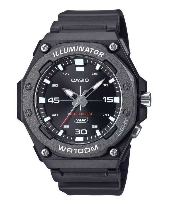 Orologio Casio Standard Analogico Cinturino in Resina Quadrante Nero Quarzo MW-620H-1AV 100M Uomo