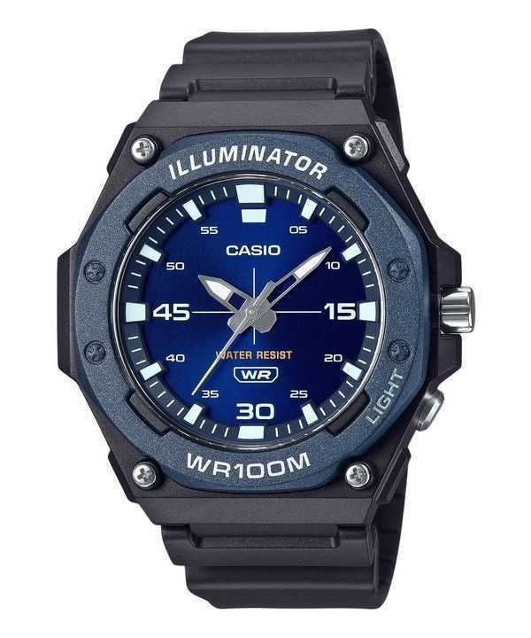 Orologio Casio Standard Analogico Cinturino in Resina Quadrante Blu Quarzo MW-620H-2AV 100M Uomo