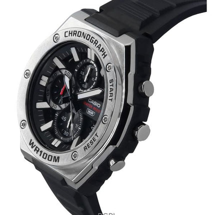 Casio Standard Analog Cronografo Cinturino in Resina Quadrante Nero Quarzo MWA-300H-1AV 100M Orologio da Uomo