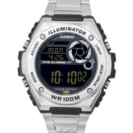 Orologio da uomo Casio digitale quadrante nero al quarzo MWD-100HD-1B MWD100HD-1B 100M