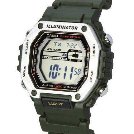 Orologio da uomo Casio Standard digitale quadrante nero al quarzo MWD-110H-3A MWD110H-3 100M
