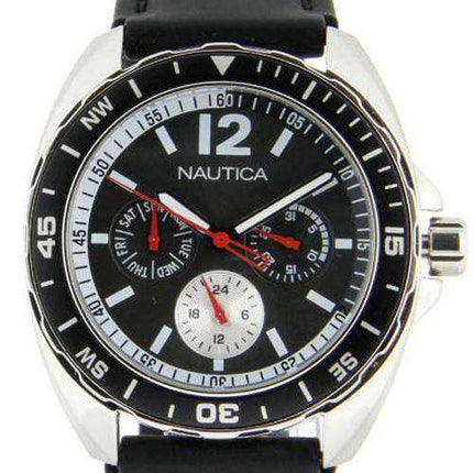 Orologio da uomo Nautica multifunzione quadrante nero N09910G