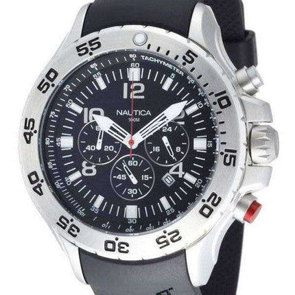 Orologio da uomo Nautica Black NST Chronograph N14536G