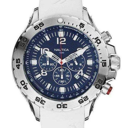 Orologio da uomo Nautica White NST Chronograph N14537G