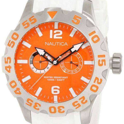 Orologio da uomo Nautica BFD 100 con quadrante arancione N16618G