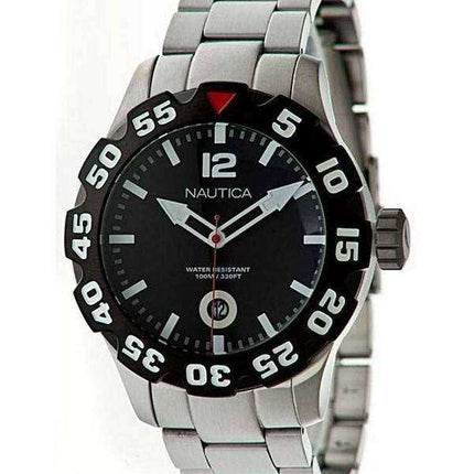 Nautica quadrante nero acciaio inossidabile N18622G