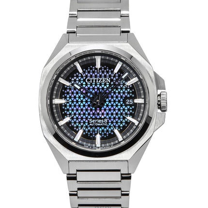 Orologio da uomo Citizen Series 8 in acciaio inossidabile con quadrante blu e nero automatico NA1010-84X 100M