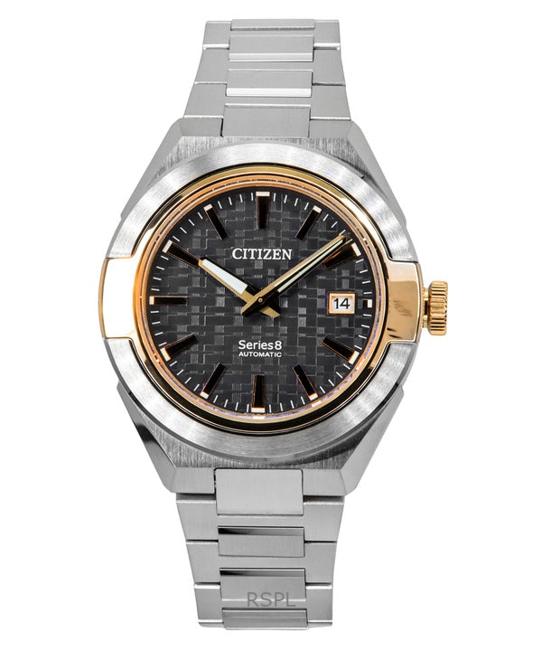 Orologio da uomo Citizen Serie 8 870 in acciaio inossidabile con quadrante grigio automatico NA1034-51H 100M