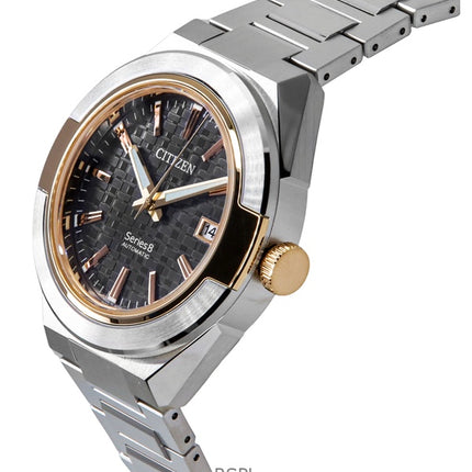 Orologio da uomo Citizen Serie 8 870 in acciaio inossidabile con quadrante grigio automatico NA1034-51H 100M