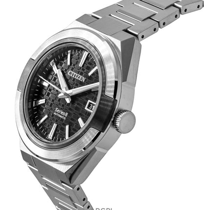Orologio da uomo Citizen Serie 8 870 in acciaio inossidabile con quadrante nero automatico NA1036-56E 100M