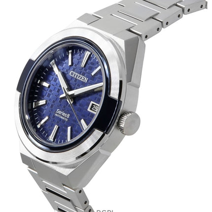 Orologio da uomo Citizen Serie 8 870 in acciaio inossidabile con quadrante blu automatico NA1037-53L 100M