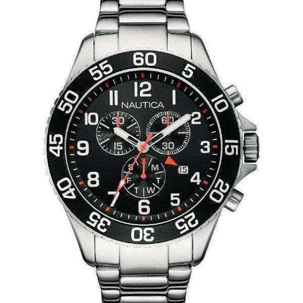 Orologio Nautica Cronografo quadrante nero Data Display NAI17509G Orologio da uomo