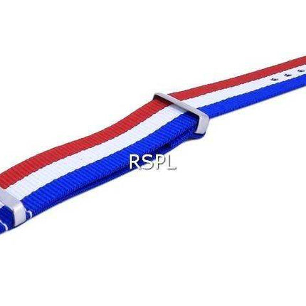 Rapporto NATO25 Cinturino per orologio in poliestere da 22 mm con motivo bandiera nazionale della Francia