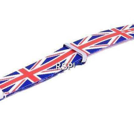 Rapporto NATO28 Cinturino per orologio in poliestere da 22 mm con motivo bandiera nazionale del Regno Unito