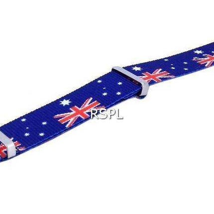 Rapporto NATO30 Cinturino per orologio in poliestere da 22 mm con motivo bandiera nazionale australiana