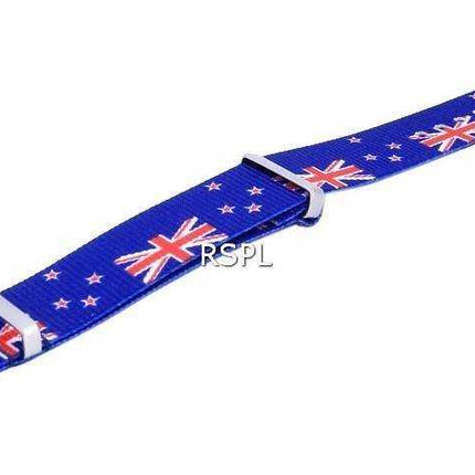 Rapporto NATO31 Cinturino per orologio NATO31 in poliestere da 22 mm con motivo bandiera nazionale della Nuova Zelanda